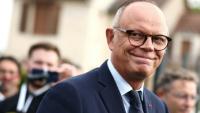 Édouard Philippe, maire du Havre et candidat du parti de droite Horizons à l'élection présidentielle  de 2027, arrive à la foire agricole de Châlons-en-Champagne, le 31 août 2026 dans la Marne