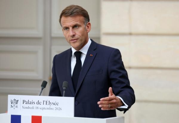 Le président de la République Emmanuel Macron à Paris le 18 septembre 2026