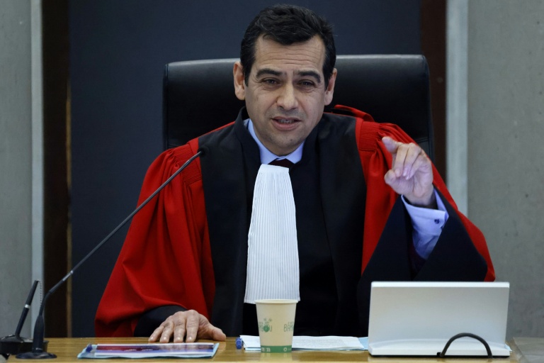 Peimane Ghaleh-Marzban, alors président judiciaire de Bobigny, lors d'une audience de rentrée à Bobigny, le 22 janvier 2024
