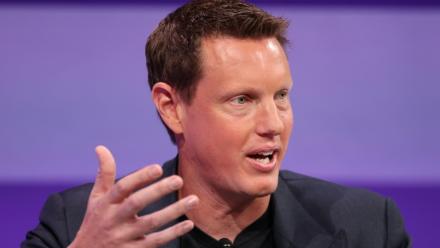 Le patron de Paramount Skydance David Ellison lors d'une conférence à Los Angeles le 9 octobre 2025 