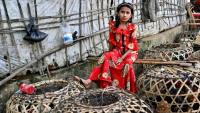 Une jeune rohingya au camp de réfugiés de Kutupalong le 18 décembre 2025