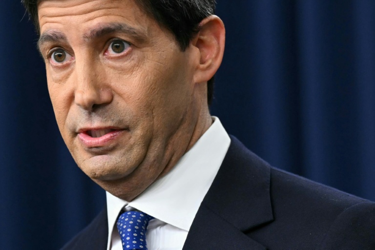 Le président de la Fed Kevin Warsh lors de la conférence de presse à Washington, le 16 septembre 2026.