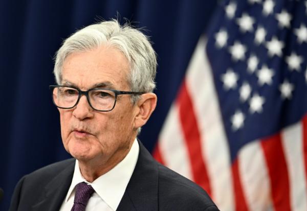 Le président de la Réserve fédérale américaine (Fed), Jerome Powell, lors d'une conférence de presse après avoir annoncé la décision de politique monétaire, le 29 avril 2026 à Washington