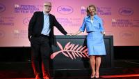 Le délégué général du Festival de Cannes, Thierry Frémaux (g), et la présidente du festival, Iris Knobloch, pour l'annonce de la sélection officielle de la 79e édition, à Paris, le 9 avril 2026