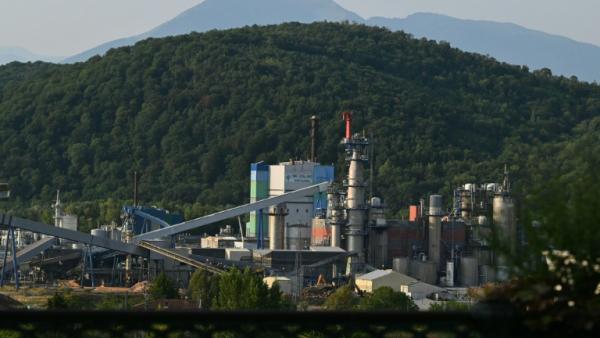 Vue de l'usine Fibre Excellence de pâte à papier de Saint-Gaudens, en Haute-Garonne, le 29 juillet 2026 