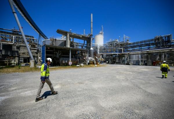 Usine de Saint-Gaudens, en Haute-Garonne, de Fibre Excellence, groupe papetier en difficulté, le 18 juin 2026. 