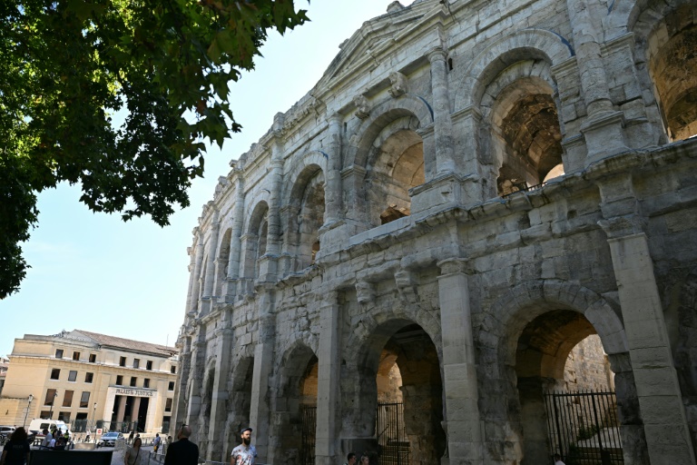 Les arènes de Nîmes, le 19 septembre 2025, dans le Gard