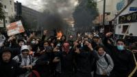 Des lycéens lors d'une manifestation près du lycée Déodat à Toulouse, le 1er octobre 2026 