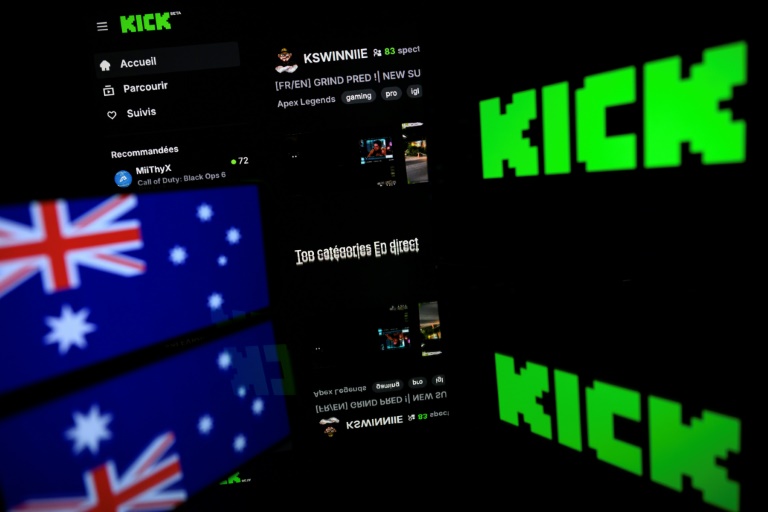 Le logo de la plateforme autralienne Kick, le 21 août 2025 à Toulouse