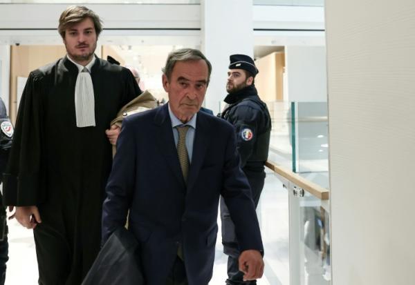 L'ancien PDG de Lafarge Bruno Lafont à son arrivée au tribunal pour le verdict le 13 avril 2026
