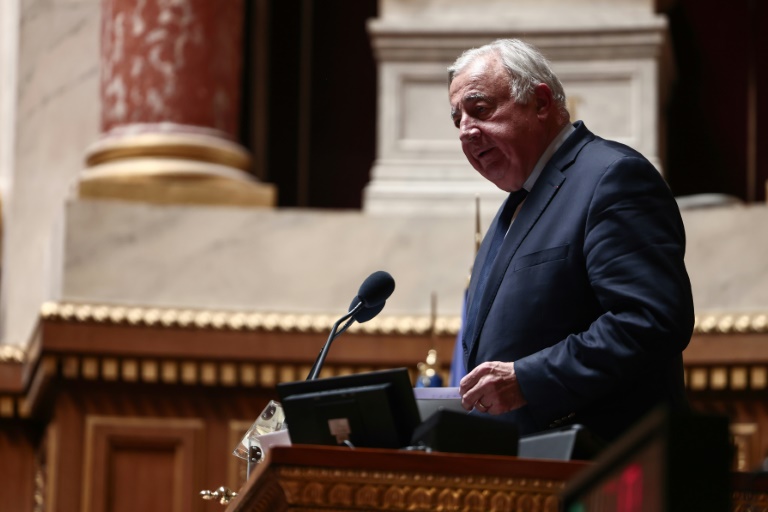 Le président LR du Sénat, Gérard Larcher, le 18 juin 2025 au Sénat, à Paris
