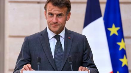 Emmanuel Macron à l'Élysée le 28 mai 2026