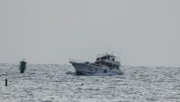 Un bateau appartenant à la flottille pour Gaza, intercepté par la marine israélienne, est dirigé vers Israël, le 19 mai 2026.

