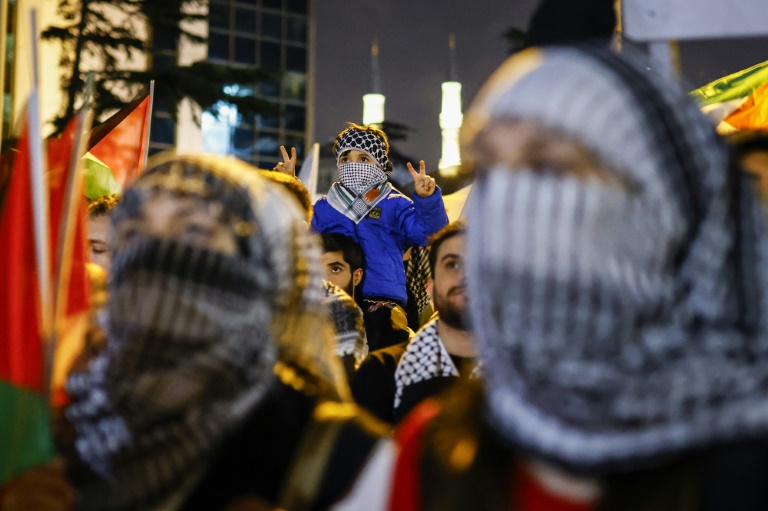 Manifestation propalestinienne le 2 octobre 2025 à Istanbul 