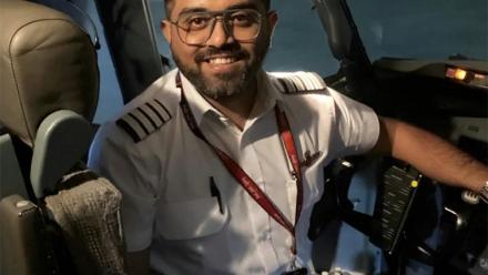 Photo du pilote indien Smit Machchhar mis à disposition par le ministère des affaires étrangères israélien le 30 septembre 2026