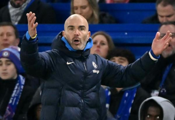L'entraîneur italien de Chelsea Enzo Maresca face à Fulham, le 26 décembre 2025 Stamford Bridge