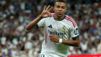 L'attaquant français du Real Madrid Kylian Mbappé a inscrit un triplé en Liga contre la Real Sociedad le 26 août 2026 à Madrid