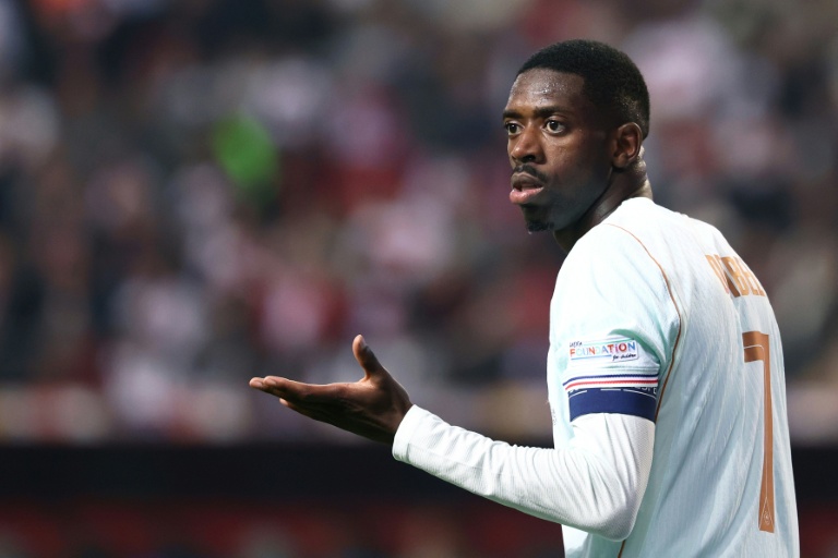 L'attaquant des Bleus Ousmane Dembélé lors d'un match de Ligue des nations en Turquie, le 25 septembre 2026