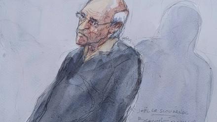 Le chirurgien français retraité Joel Le Scouarnec à son procès le 23 mai 2025