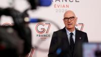 Le ministre de l'Economie, Roland Lescure, juste avant une nouvelle réunion du G7 finances, Paris, le 19 avril 2026