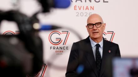 Le ministre de l'Economie, Roland Lescure, juste avant une nouvelle réunion du G7 finances, Paris, le 19 avril 2026