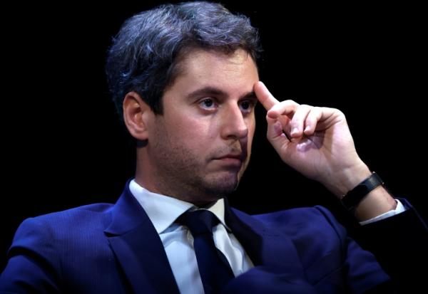 L'ancien Premier ministre  et secrétaire général de Renaissance, Gabriel Attal, le 11 avril 2026 à Paris