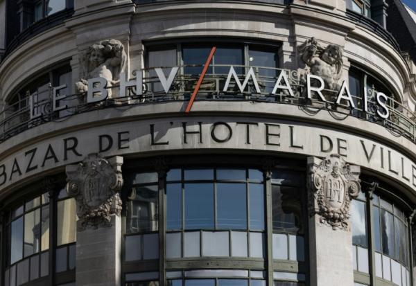 La façade du BHV à Paris le 5 octobre 2025