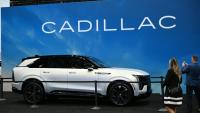 Un SUV Cadillac Escalade IQ 1000E4 électrique, le 21 novembre 2024 à Los Angeles (Californie)