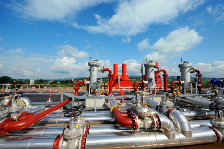 Site de production d'électricité géothermique à Soultz-Sous-Forets, dans l'est de la France, lors de son inauguration le 13 juin 2008