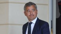 Le ministre de la Justice, Gérald Darmanin, à la sortie de l'Élysée à l'issue du Conseil des ministres, le 6 mai 2026 à Paris