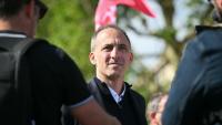 L'eurodéputé et leader de Place publique Raphaël Glucksmann le 1er mai 2026 à Rouen
