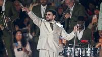 Le chanteur portoricain Bad Bunny en concert à Mexico le 10 décembre 2025