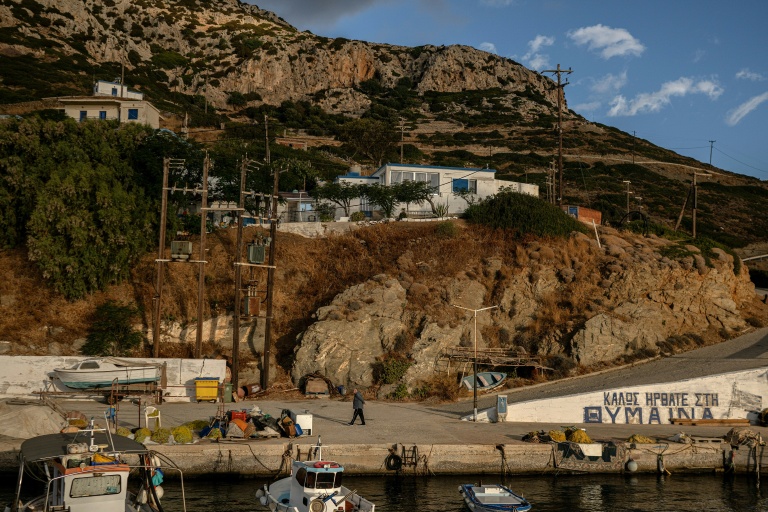 Le port de Thymaina, en Grèce, le 23 septembre 2026