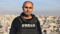 Youssef Hassouna, journaliste vidéo de l'AFP, photographié ici en janvier 2024, explique que sa principale difficulté est d'accéder à la nourriture pour lui et sa famille