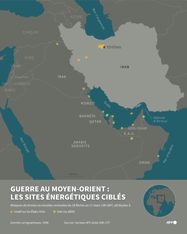 Guerre au Moyen-Orient : les sites énergétiques ciblés