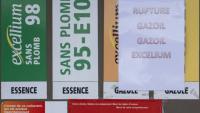 Station-service en rupture de stock à Rouffach, dans l'Est de la France, le 1er avril 2026