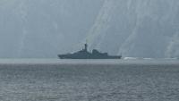 Un navire vogue dans le détroit d'Ormuz le 1er mars 2025