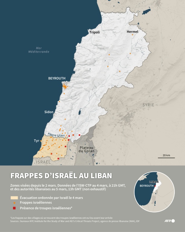 Frappes d'Israël au Liban
