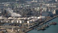 Les installations pétrolières du complexe industriel national à Yeosu, le plus grand complexe pétrochimique de Corée du Sud, le 7 avril 2026