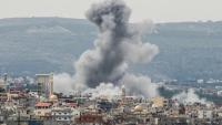 Une frappe israélienne sur Ras Al-Ain, dans le sud du Liban, le 12 mai 2026