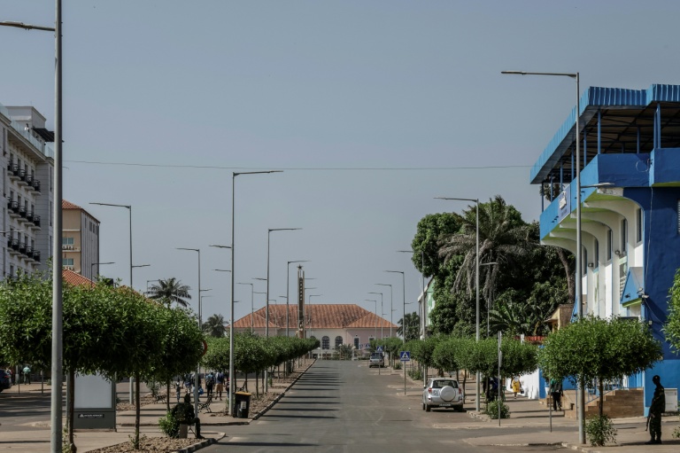 Une rue déserte à Bissau, le 26 novembre 2025 en Guinée-Bissau