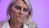 La ministre de la Santé, Stéphanie Rist, lors d'une conférence de presse sur la situation concernant l'hantavirus, le 12 mai 2026 à Paris 