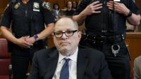 L'ancien producteur d'Hollywood Harvey Weinstein lors d'une audience devant la cour suprême de l'Etat de New York, le 15 mai 2026.
