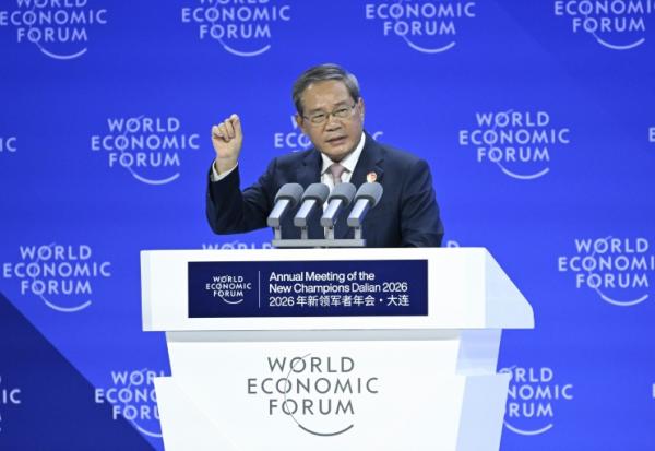 Le Premier ministre chinois Li Qiang, le 24 juin 2026 à Dalian, en Chine
