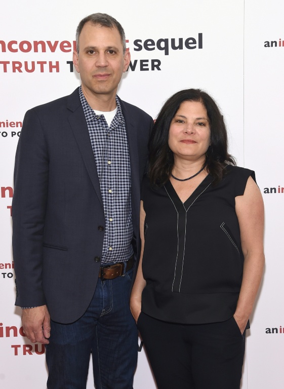 Jon Shenk et Bonni Cohen lors d'une projection à New York le 17 juillet 2017