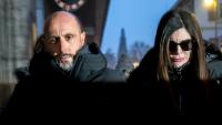 Jacques et Jessica Moretti arrivent pour une audition à Sion, en Suisse, le 9 janvier 2026