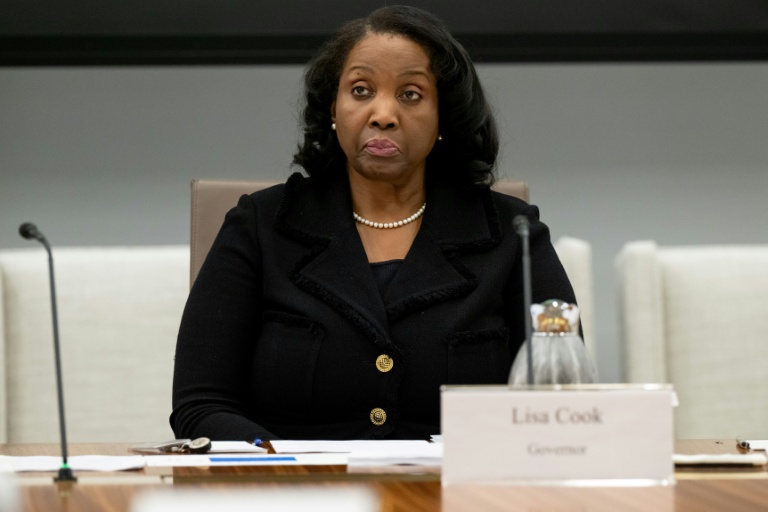 La gouverneure Lisa Cook au siège de la Fed à Washington, le 25 juin 2025