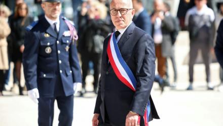 Le nouveau maire de Nice Eric Ciotti à Nice le 27 mars 2026