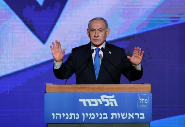Le Premier ministre israélien Benjamin Netanyahu lors d'un discours à Tel Aviv le 17 septembre 2026