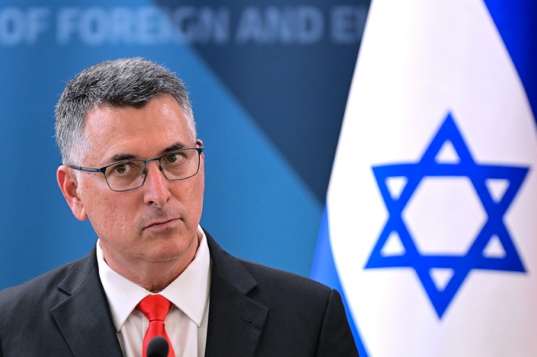 Le ministre israélien des Affaires étrangères Gideon Saar, le 9 septembre 2026 à Ljubijana, en Slovénie